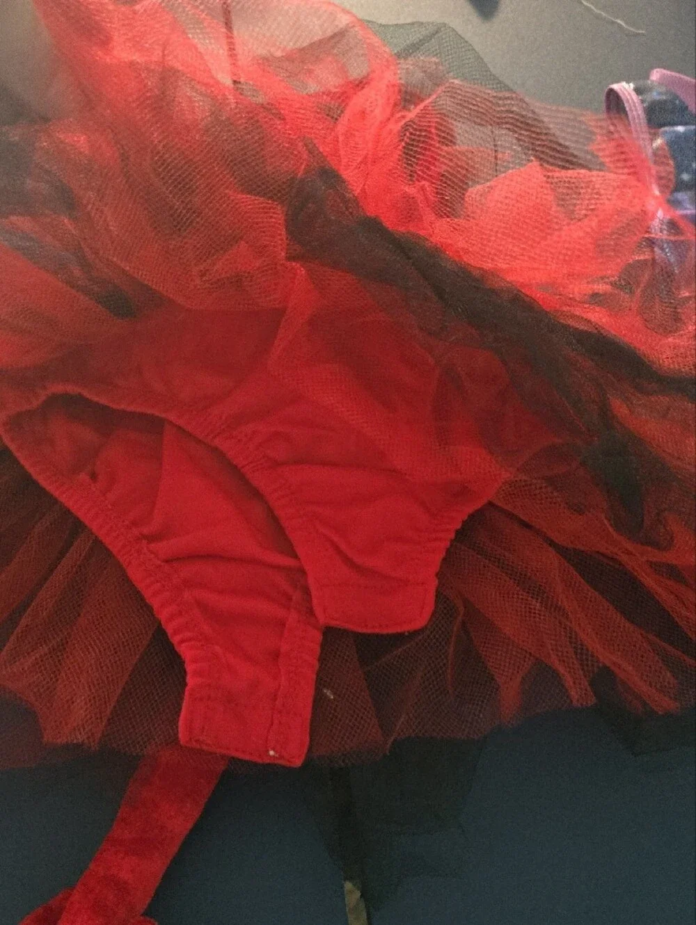 Red Tulle Ballet Tutu Dress for Kids - Sparkle Costume